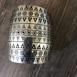 New Aztec silver cuff Bracelet